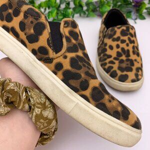 A‎ New Day Cheetah Print Slide On Sneakers Size 9